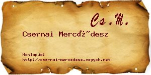 Csernai Mercédesz névjegykártya
